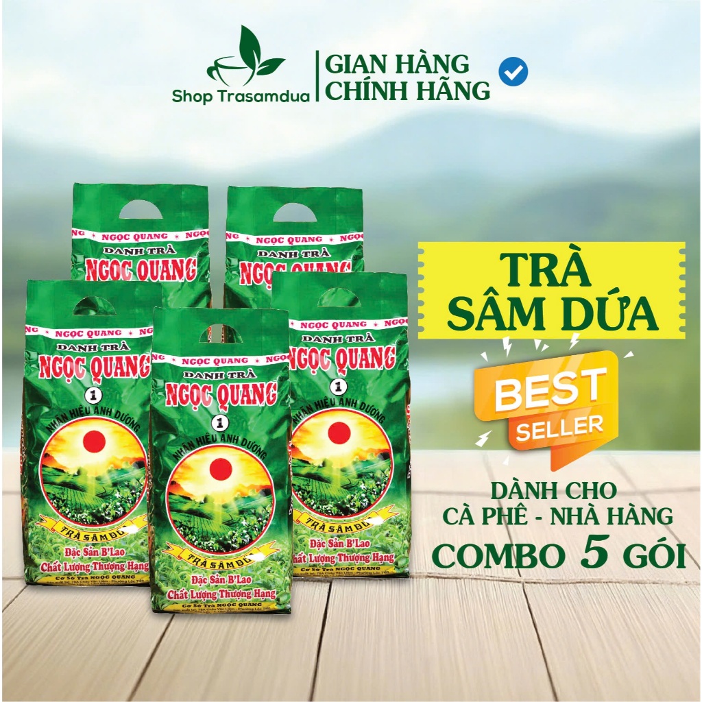 Combo 5 gói Trà Sâm Dứa Ngọc Quang Ngon 350g