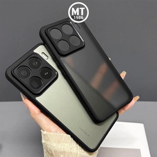 Ốp lưng MỜ CHỐNG Ố Xiaomi 15/ 15 Pro, Xiaomi 15T/ 15T Pro/ 14T/ 14T Pro Viền Dẻo Đen TPU, Có Gờ Bảo vệ camera