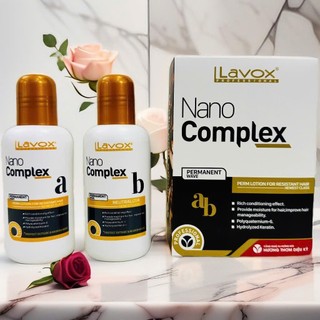 [Mẫu mới] Thuốc Uốn Lạnh Siêu Dưỡng Lavox Nano Complex (160ml x 2)