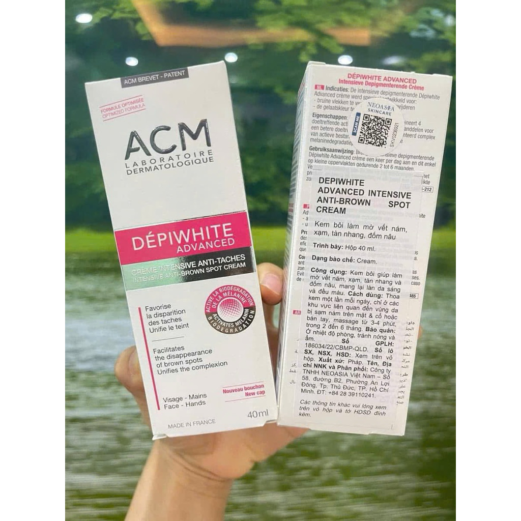 Kem Dưỡng Làm Mờ Và Giảm Đốm Nâu, Tàn Nhang ACM Depiwhite Advanced Intensive Anti Brown Spot Cream 4