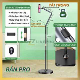 [MUA 1 TẶNG 1] Cây giá đỡ điện thoại chữ Z tay nối dài đa năng hỗ trợ quay video, vlog, livestream, chụp ảnh Livepro