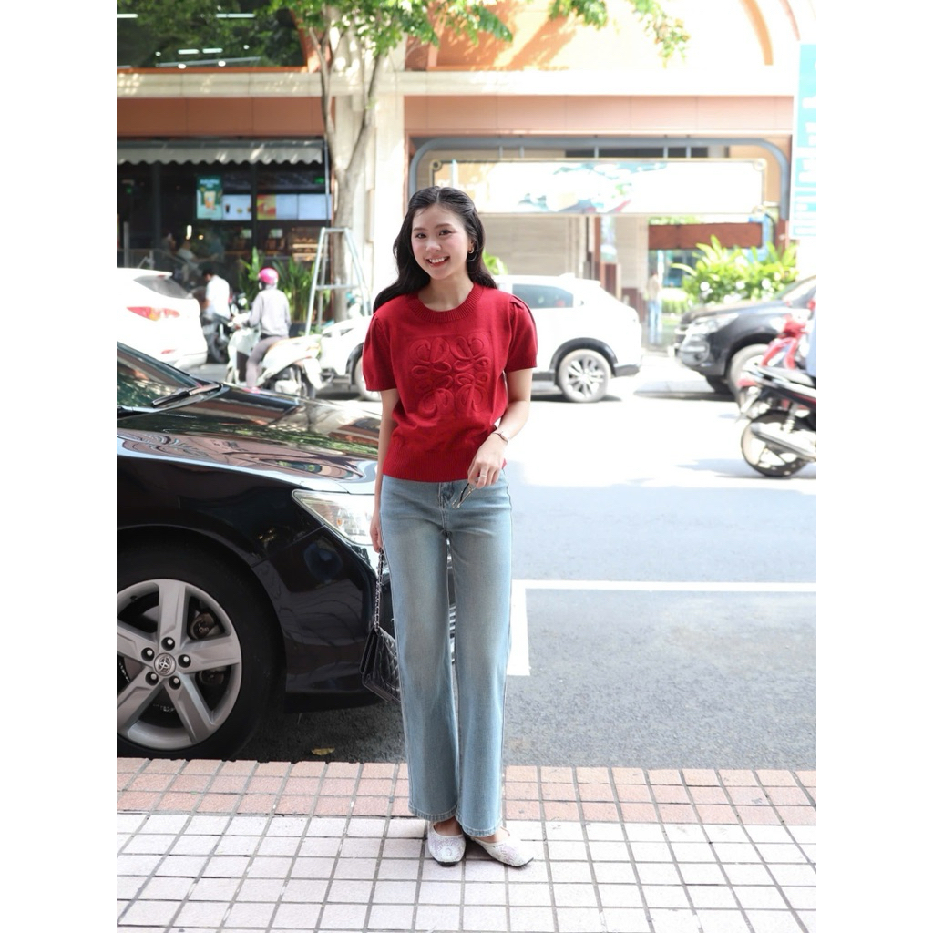 LIN CLOSET [QDL195] Quần jean ống đứng 9 tấc style Hàn Quốc - DECEMBER COLLECTION