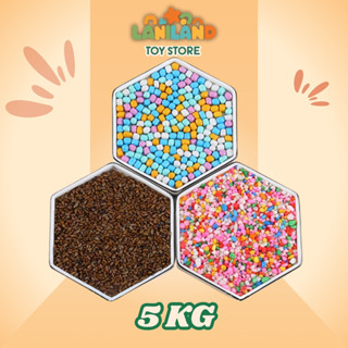 5 Kg Hạt Sứ, Hạt Sỏi, Hạt Muồng - Đồ chơi xúc cát an toàn cho Bé tại nhà