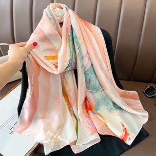 [180x90 cm] Khăn Quàng Cổ, Khăn Choàng Lụa Đi Biển, Áo Choàng Bikini Vai Cỡ Lớn To Che Nắng, Làm Quà Tặng - Doni House