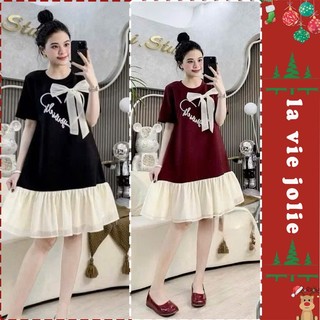  Đầm váy bầu xinh dáng baby doll phong cách Hàn Quốc lên dáng cực xinh X362 