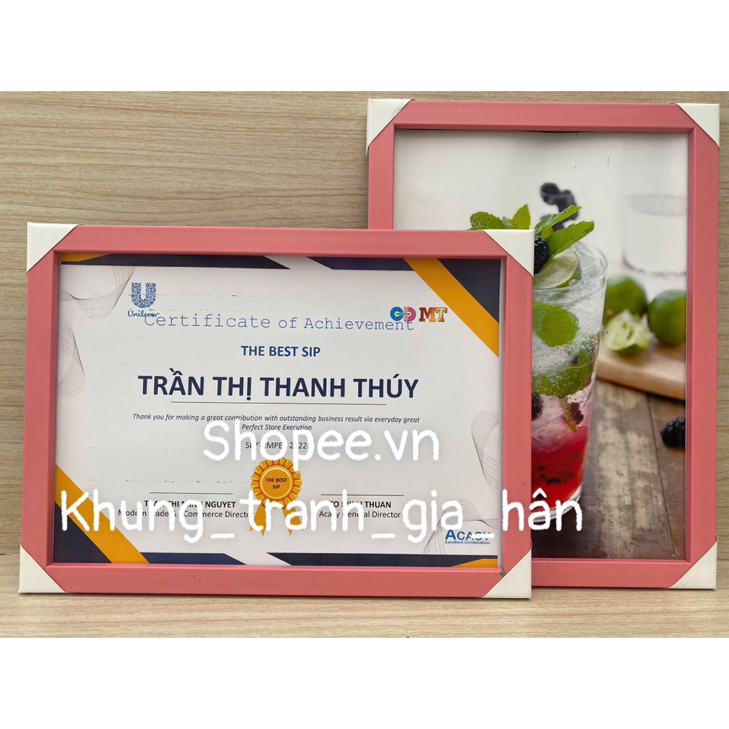 Khung bằng khen A4(21x30) treo tường ,khung ảnh A5,Khung hình A4 giá rẻ