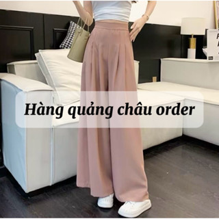  Quần vải ống rộng nữ vải đũi mát hàng Quảng Châu có size Xs nhỏ 