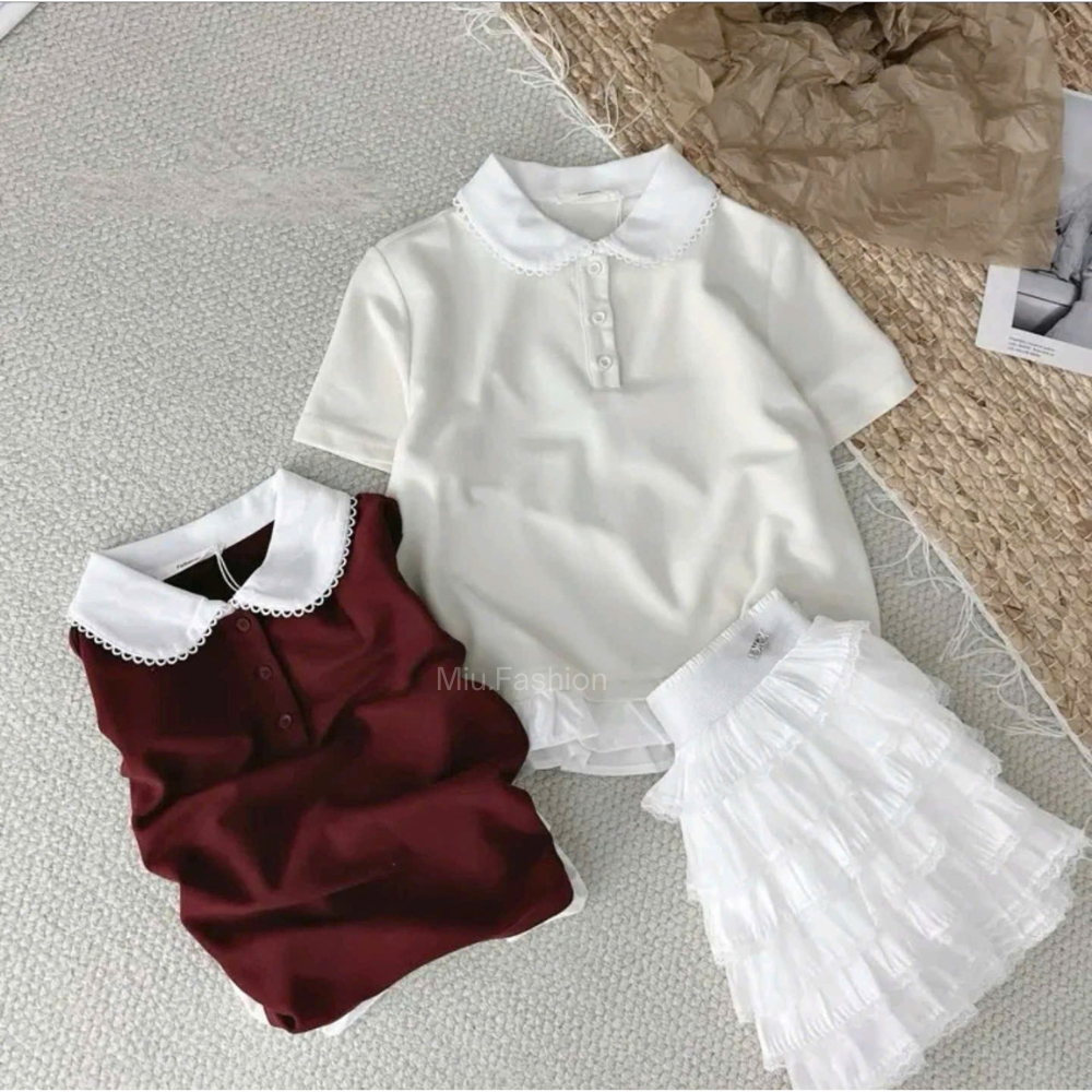 [NEW] Áo thun Polo cổ sen phối viền bèo trẻ trung, năng động, phong cách size 35-80kg | BigBuy360 - bigbuy360.vn