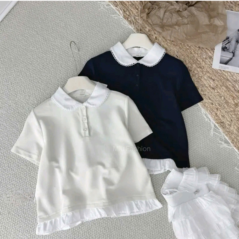 [NEW] Áo thun Polo cổ sen phối viền bèo trẻ trung, năng động, phong cách size 35-80kg | BigBuy360 - bigbuy360.vn
