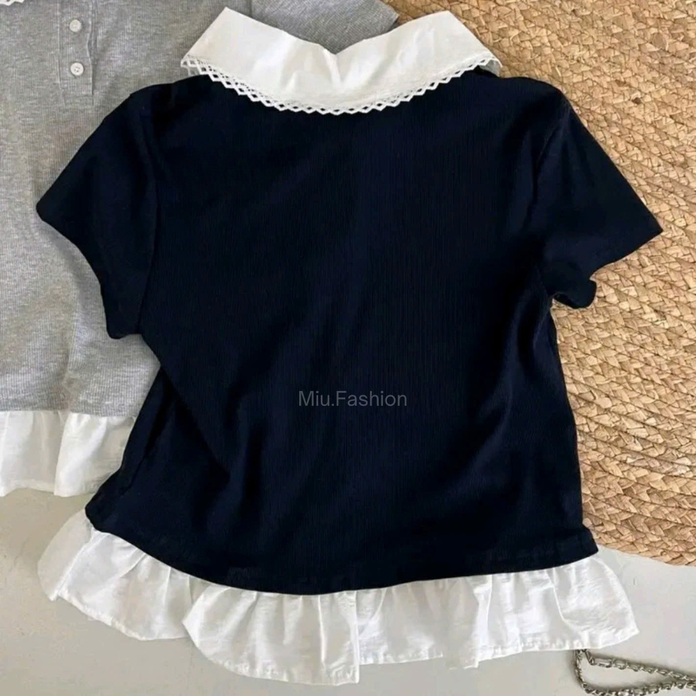 [NEW] Áo thun Polo cổ sen phối viền bèo trẻ trung, năng động, phong cách size 35-80kg | BigBuy360 - bigbuy360.vn
