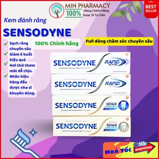 Kem Đánh Răng SENSODYNE cao cấp Dòng chăm sóc chuyên sâu, phục hồi và giảm ê buốt nhanh