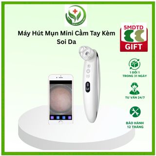 Máy Hút Mụn Mini Cầm Tay Kèm Soi Da – Hút Mụn Đầu Đen, Mụn Cám
