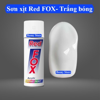  Sơn màu trắng bóng Red Fox 400cc- sơn xe máy sơn kim loại nhựa gỗ 