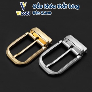 Đầu khoá thắt lưng nam bản 3,3cm Vicobi B1, mặt dây lưng làm từ hợp kim