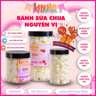 Bánh Ăn Dặm Sữa Chua Cho Bé Hỗ Trợ Tiêu Hóa Bổ Sung Canxi Và Vitamin D Hũ 350/600ML- LINNA