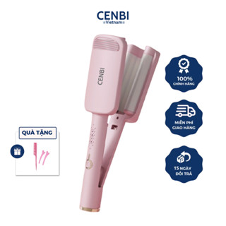 Máy uốn xoăn sóng nước CENBI 3 trục men gốm sứ tourmaline ion âm bảo vệ tóc - 32mm