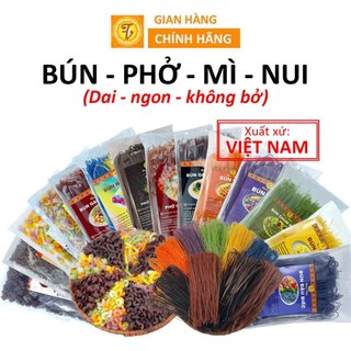   +20 loại  Bún Phở Nui 1kg 500g 200g bún ngũ sắc rau củ bún gạo lứt phở gạo lứt eatclean nui 