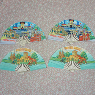 Quạt lụa in 2 mặt loại chất lượng cao, quạt cổ vũ sự kiện, quạt múa nghệ thuật bền đẹp (Ảnh thật và video thật)