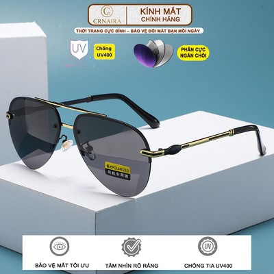 Kính Mát Nam Crnaira watch M30 Kiểu Phi Công | Khung Kim Loại, Phân Cực, Chống UV400