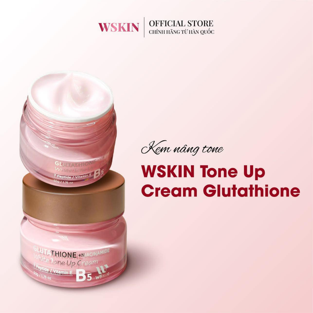 Kem dưỡng trắng Tone-up-mờ nám WSKIN Snowise Brightening Cream