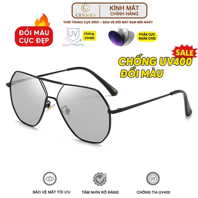 Kính Mát Đổi Màu Crnaira watch M19 nam và nữ – Chống UV400, Phân Cực, Gọng Thép Siêu Nhẹ