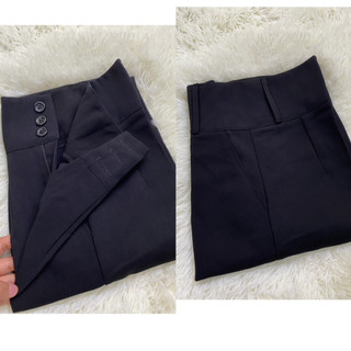 ( M11 Màu Đen) QUẦN TÂY BAGGY 3 NÚT LƯNG SIÊU CAO ( Có bigsize) Vải Tuyết Mưa Xịn Dày Dặn Co Dãn Nhẹ