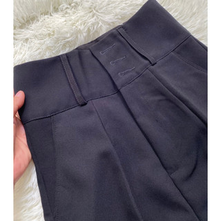 ( M11 Màu Đen) QUẦN TÂY BAGGY 3 NÚT LƯNG SIÊU CAO ( Có bigsize) Vải Tuyết Mưa Xịn Dày Dặn Co Dãn Nhẹ