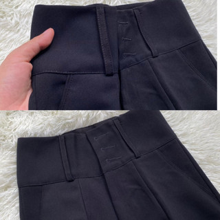 ( M11 Màu Đen) QUẦN TÂY BAGGY 3 NÚT LƯNG SIÊU CAO ( Có bigsize) Vải Tuyết Mưa Xịn Dày Dặn Co Dãn Nhẹ