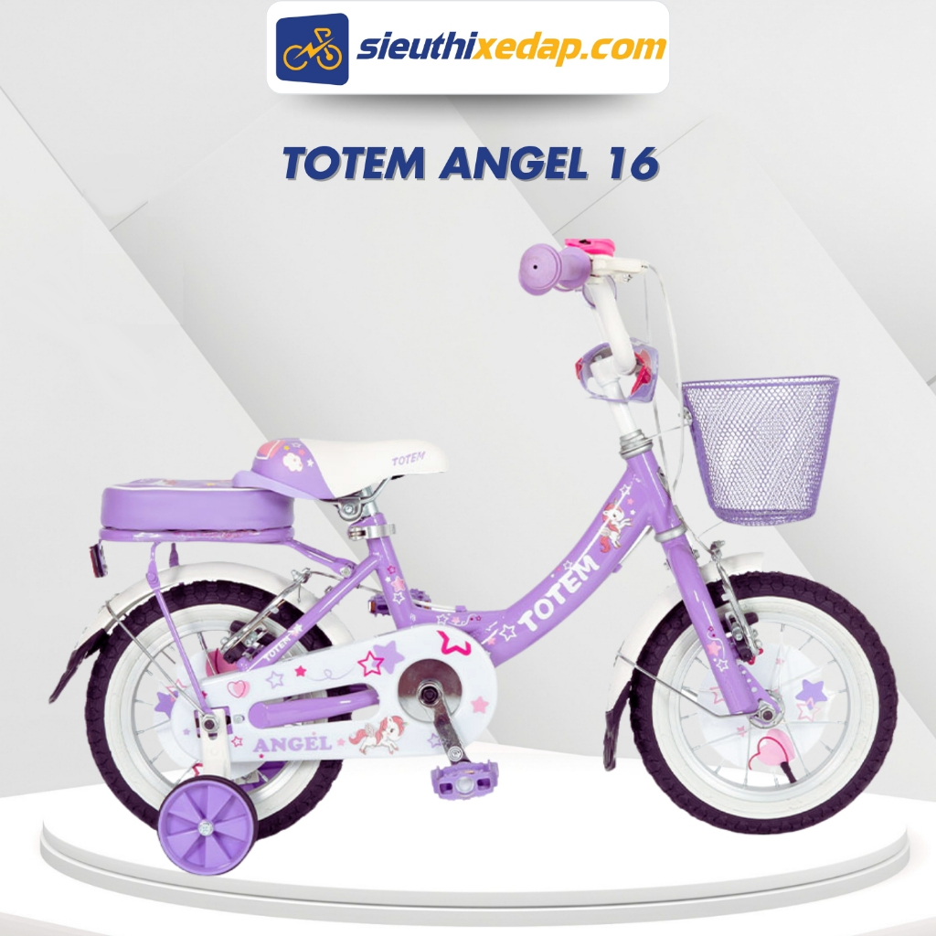 Xe Đạp Mini Cho Bé Gái Totem Angel, Xe Đạp Trẻ Em Cho Bé 3 Tuổi Đến 12 Chính Hãng - Siêu Thị Xe Đạp