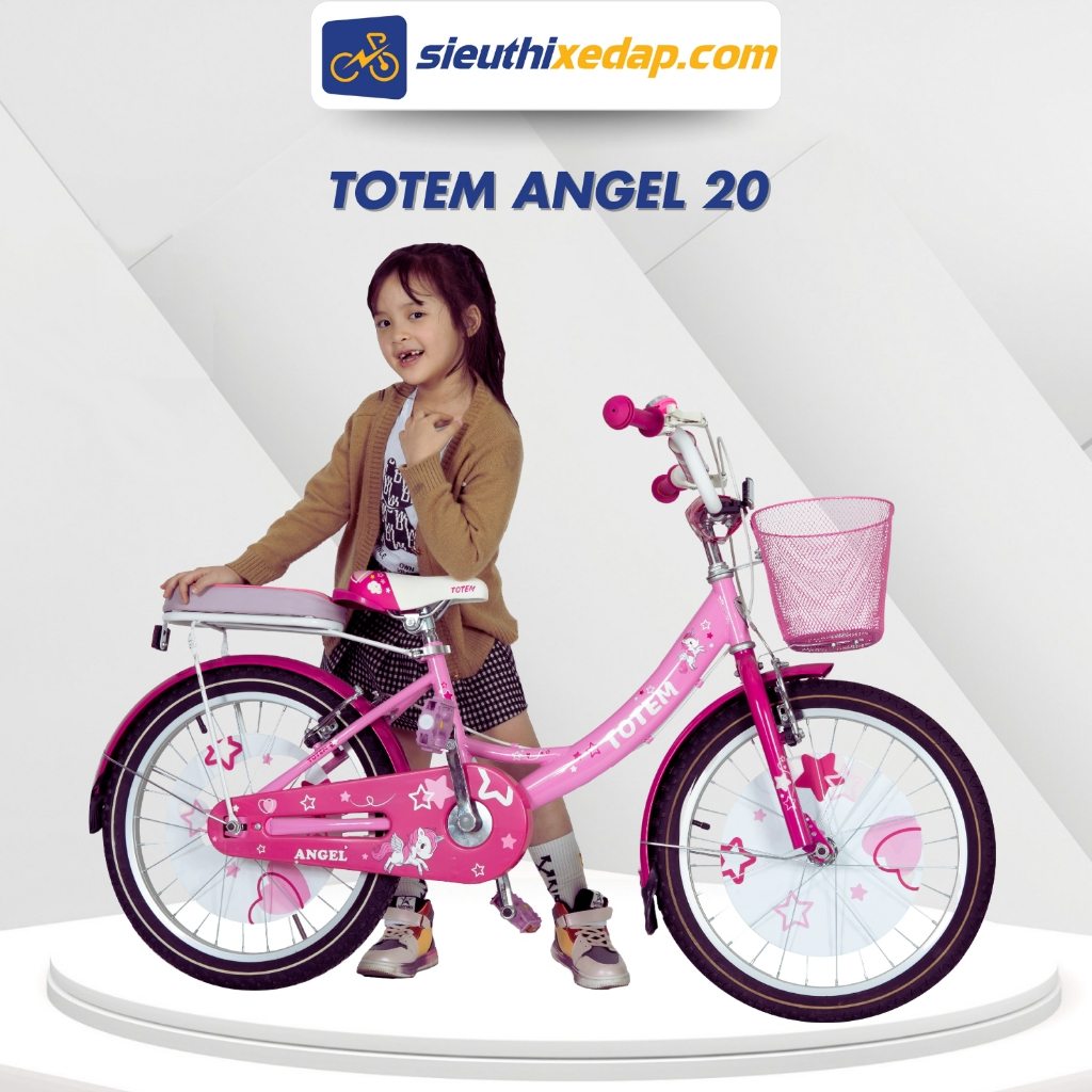 Xe Đạp Cho Bé Gái Totem Angel AG20 Chính Hãng - Siêu Thị Xe Đạp