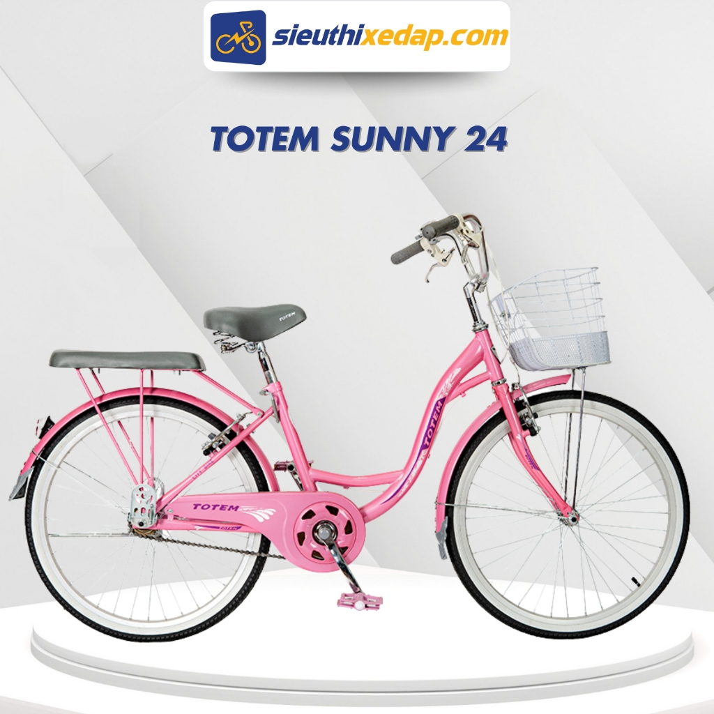 Xe Đạp Mini Totem Sunny 24, Xe Đạp Trẻ Em Từ 10 Tuổi Đi Học Xinh Xắn - Siêu Thị Xe Đạp