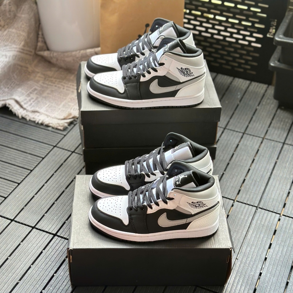 Giày Thể Thao Jd1 Mid Grey,Jd Cao Cổ Xám Đen Hàng Có Sẵn 36-45