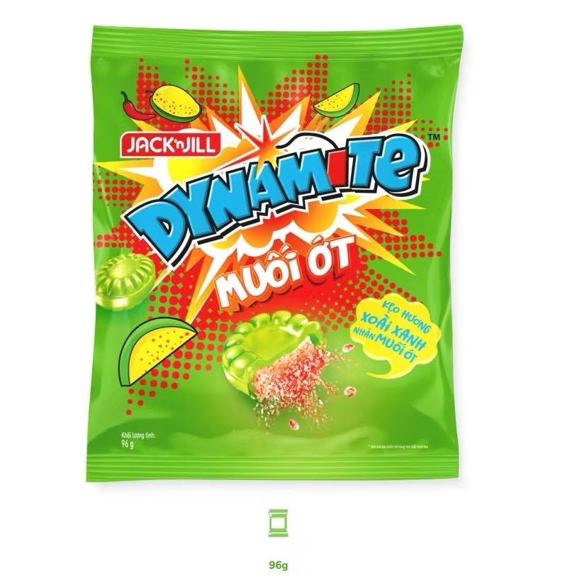[ 3 vị ] Kẹo xoài xanh & ổi hồng nhân muối ớt Dynamite