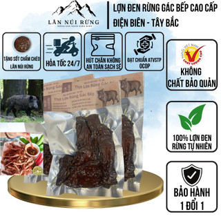  Thịt Lợn Rừng Gác Bếp 500g – Lân Núi Rừng | Đặc Sản Dân Tộc Thái Điện Biên – Thơm Ngon Chuẩn Tây Bắc 