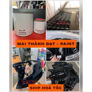 Màu Sơn Đen 2K Combo + Cứng ( Sơn Oto Xe Máy )Phân Loại Tuỳ Chọn