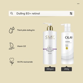 Dưỡng Thể Olay B3 retinol + VitaminC/E 260ml