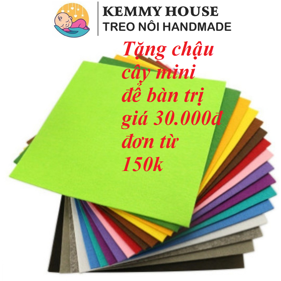 (Rẻ hơn từ 2tấm)kt 45x45 cm vải dạ,vải nỉ CỨNG, MỀM,vải nỉ mầm non làm đồ handmade