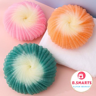 Combo 3 Bông Tắm Lưới Tròn Tạo Bọt Có Dây Treo Làm Sạch Da, Bông Tắm Sợi Mềm Tẩy Tế Bào Chết