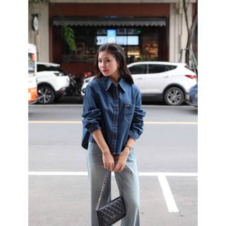  LIN CLOSET  SM70  Sơ mi jean tay dài trendy style Hàn Quốc - SEPTEMBER COLLECTION 