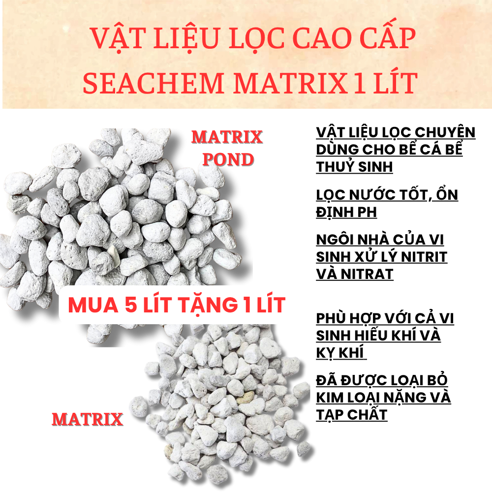 Vật Liệu Lọc Cao Cấp seachem Matrix (1 lít)