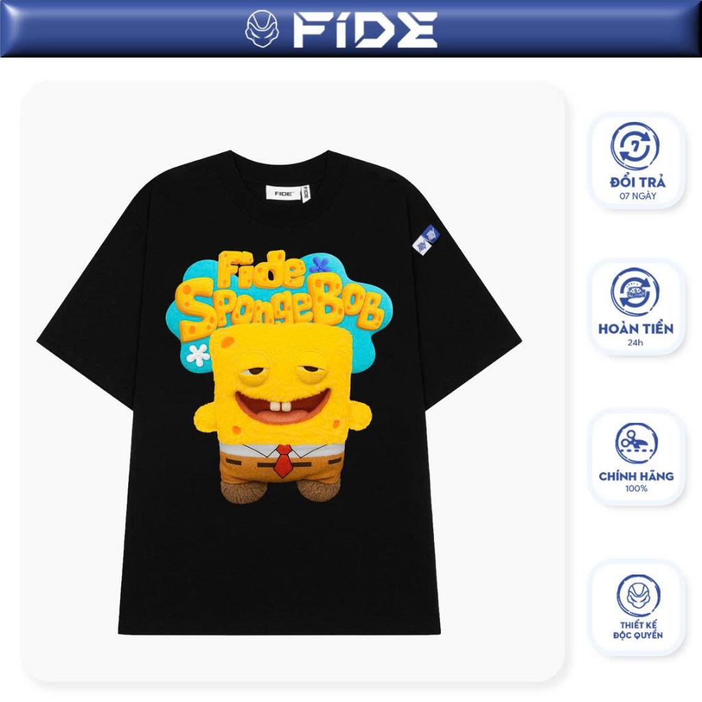 Áo thun FIDE Bọt Biển unisex form rộng local brand nam nữ cổ tròn oversize - AT196