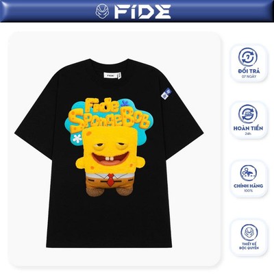 Áo thun FIDE Bọt Biển unisex form rộng local brand nam nữ cổ tròn oversize - AT196