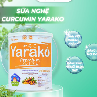  Sữa Nghệ YARAKO PREMIUM CURCUMIN Giải Pháp Dành Cho Người Dạ Dầy Và Làm Lành Vết Sẹo Hộp 400g 