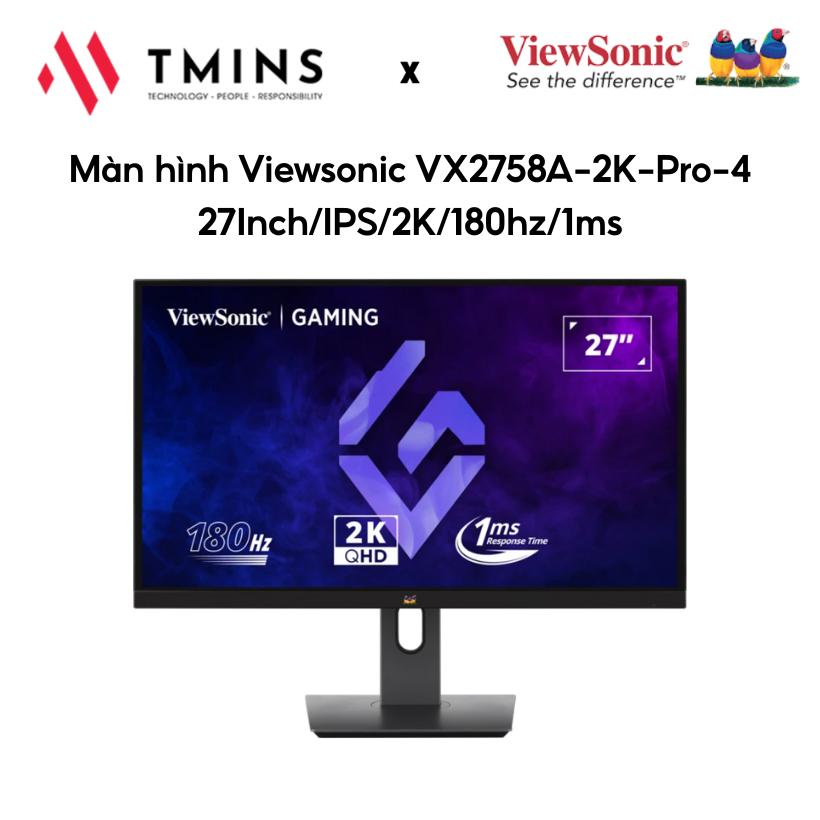 Màn hình Viewsonic VX2758A-2K-PRO-4 (27inch/ IPS/ 2K/ 180hz/ 1ms) - Hàng chính hãng