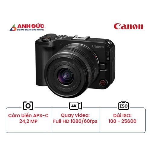 Máy ảnh Canon R50V + Kit RF 14-30 STM PZ - Hàng Chính hãng bảo hành 24 tháng