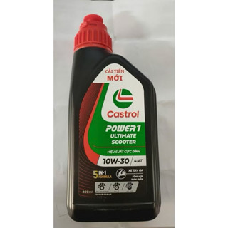  Dầu Nhớt Tay Ga Castrol Power-1 Ultimate 10w30 800ml   0.8L   