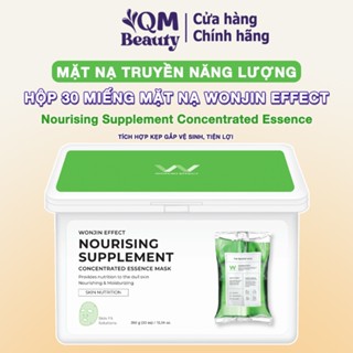 Hộp 30 miếng mặt nạ Wonjin Effect Nourising Supplement 350g giúp truyền năng lượng, phục hồi da