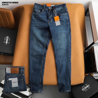 Quần jean nam HEBOZ dáng slim D036, quần dài nam denim cao cấp - 00002733