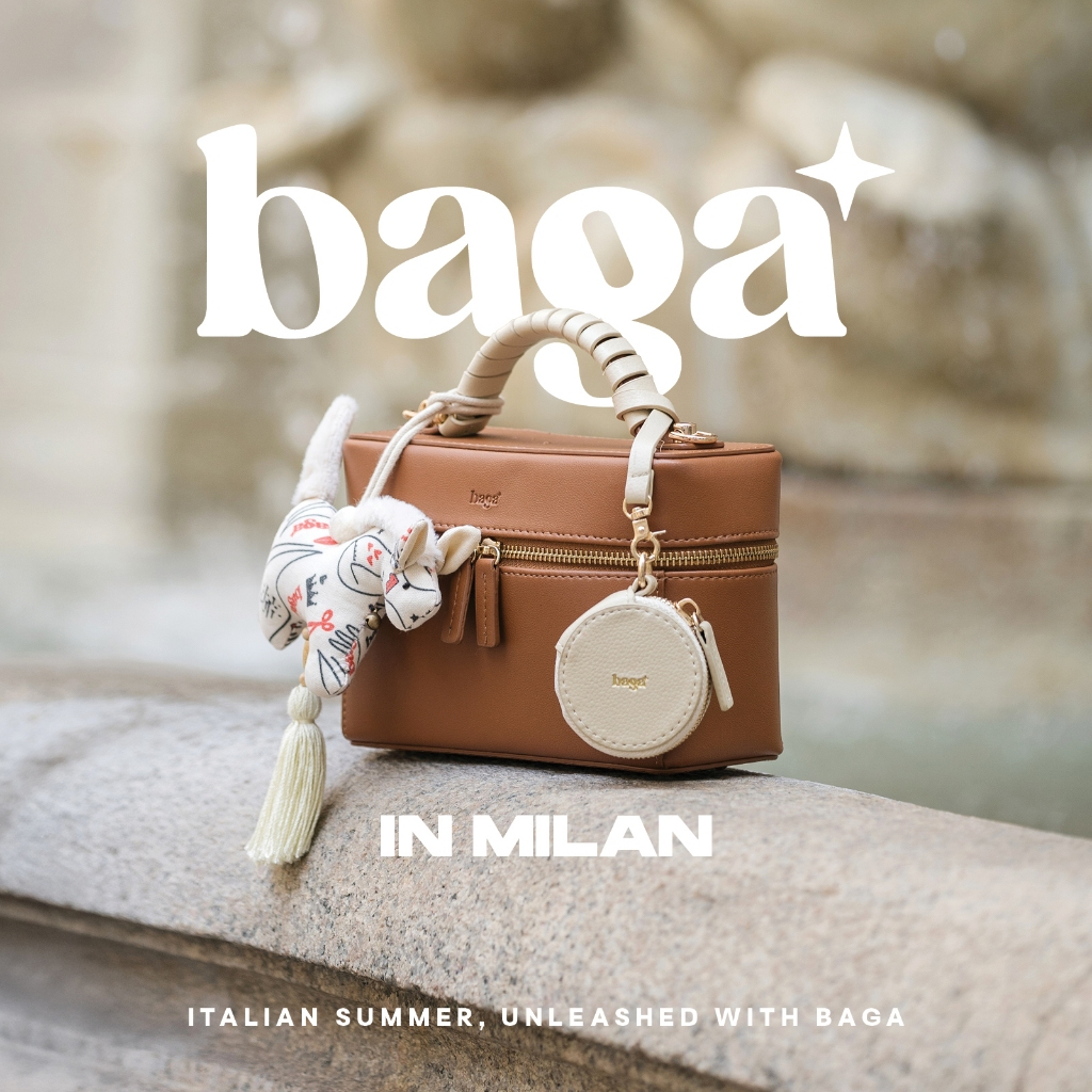 Túi Camen - Màu Nâu Brownies - Mẫu mới BAGA 2025 (Túi chưa bao gồm Charm)