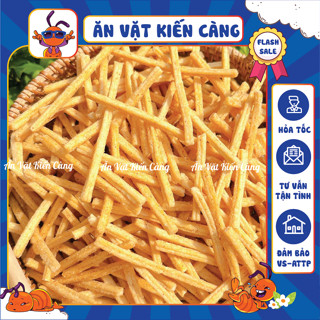 Bim Bim Khoai Tây Hương Ngó Sen, Snack Khoai Tây Bim Que Chua Cay giòn tan, đồ ăn vặt